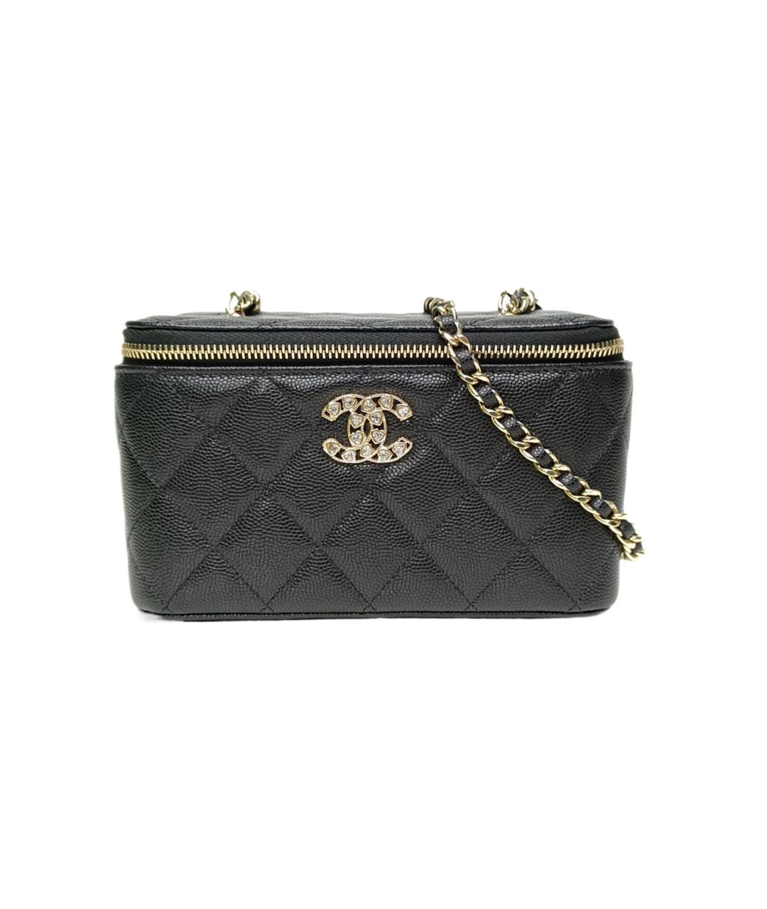 CHANEL Черная кожаная сумка через плечо, фото 9