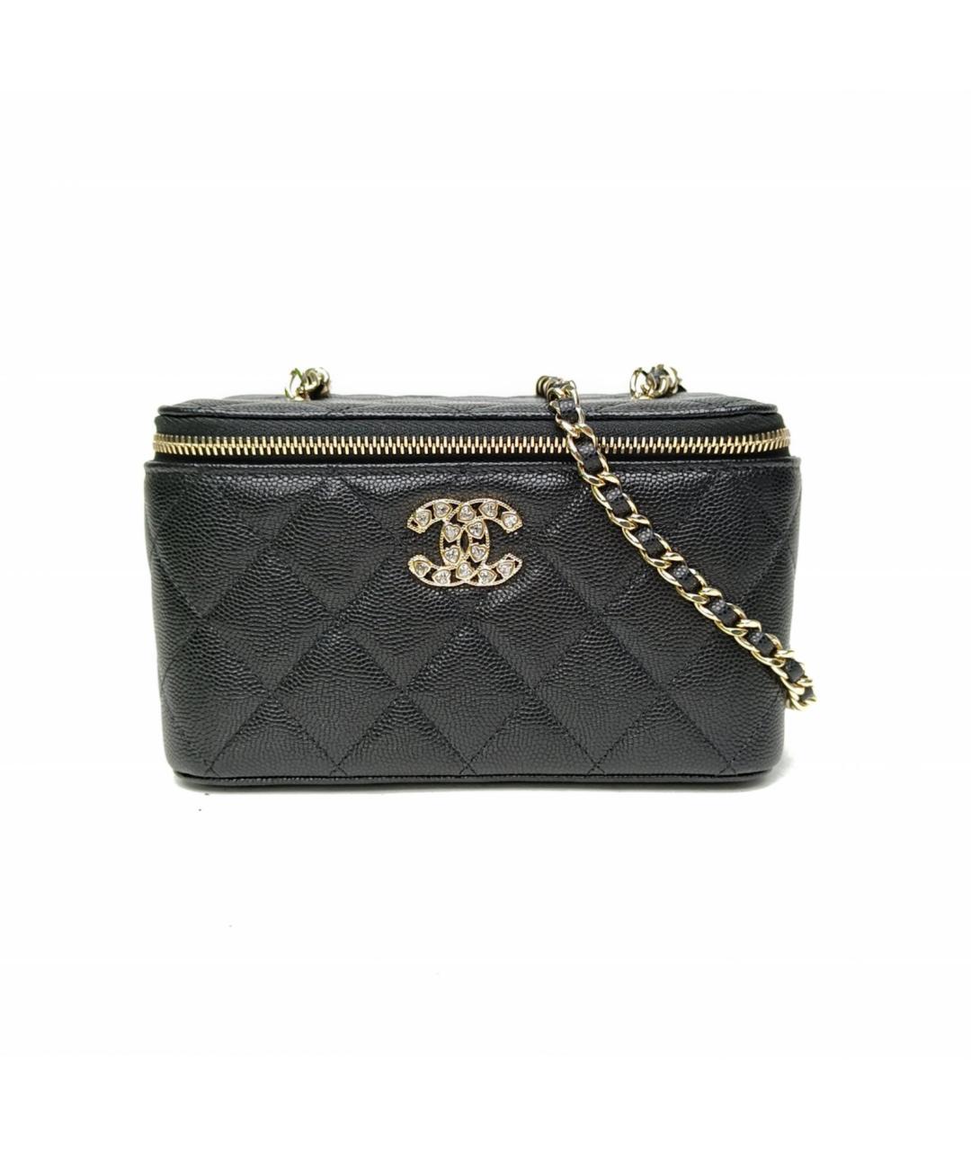 CHANEL Черная кожаная сумка через плечо, фото 2