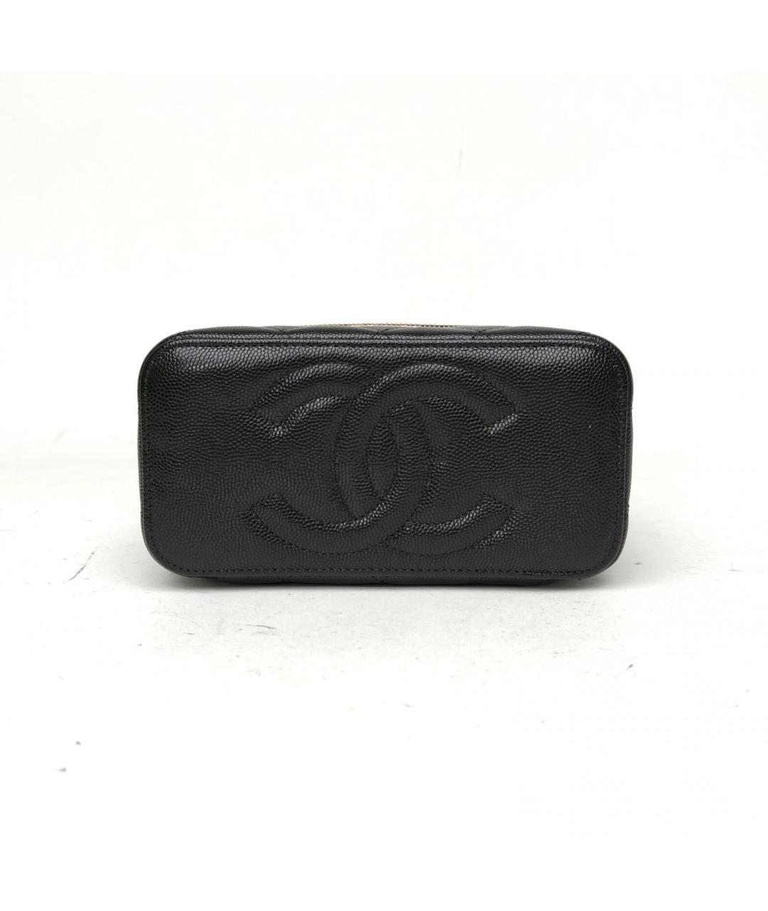 CHANEL Черная кожаная сумка через плечо, фото 6