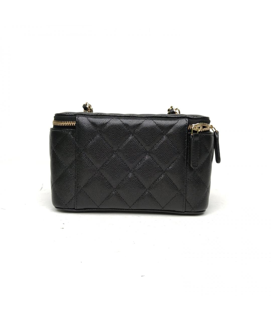 CHANEL Черная кожаная сумка через плечо, фото 4