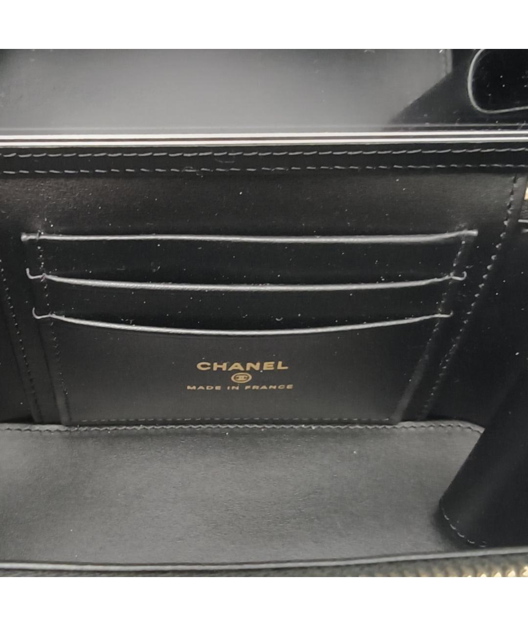 CHANEL Черная кожаная сумка через плечо, фото 8