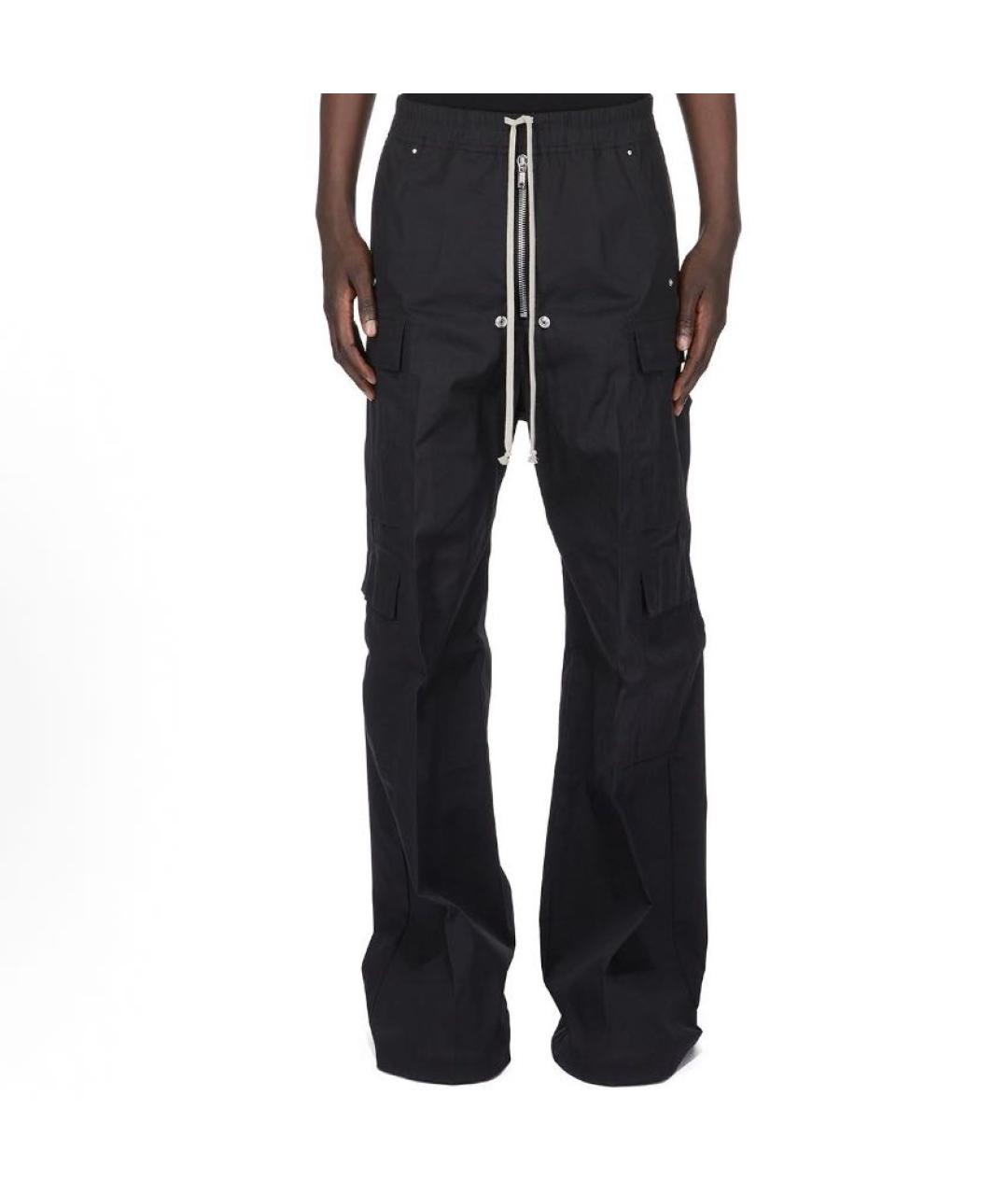 RICK OWENS Черные повседневные брюки, фото 8