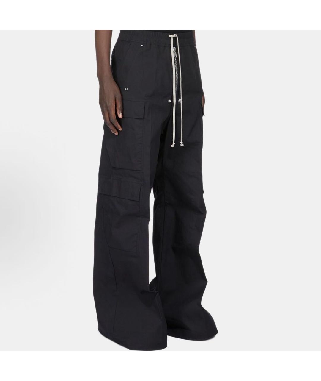 RICK OWENS Черные повседневные брюки, фото 3