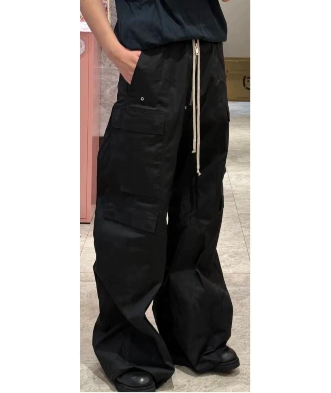 RICK OWENS Черные повседневные брюки, фото 7