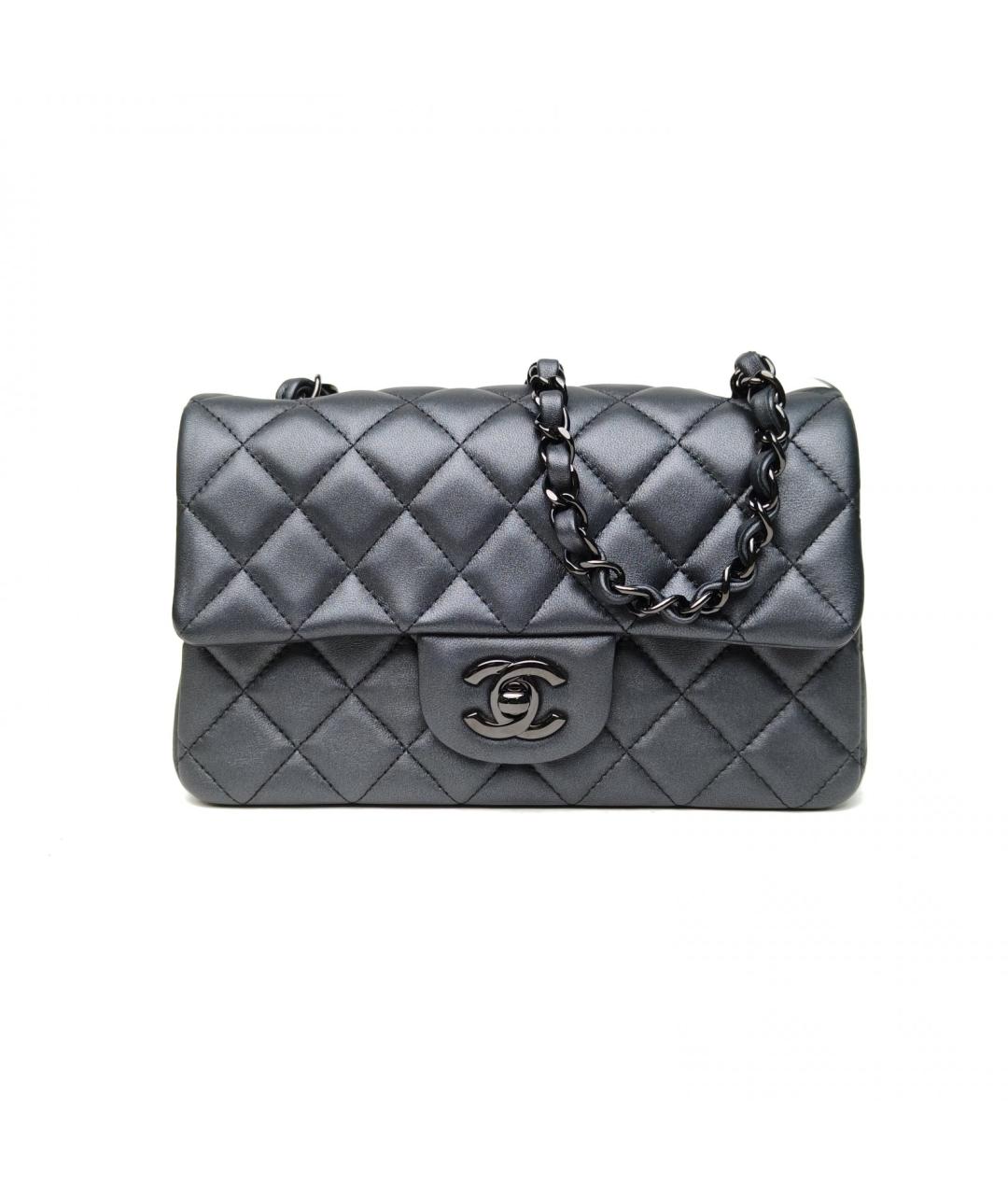 CHANEL Черная кожаная сумка через плечо, фото 2