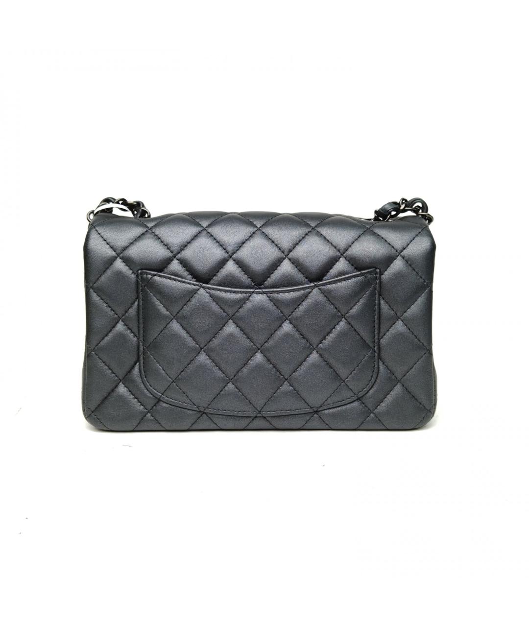 CHANEL Черная кожаная сумка через плечо, фото 4