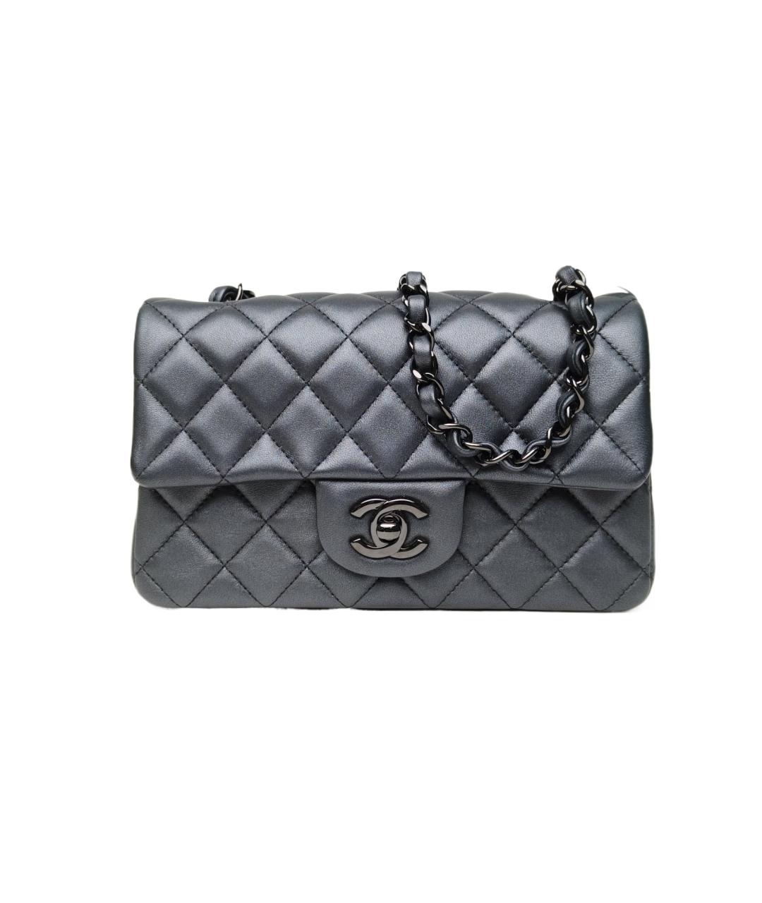 CHANEL Черная кожаная сумка через плечо, фото 10