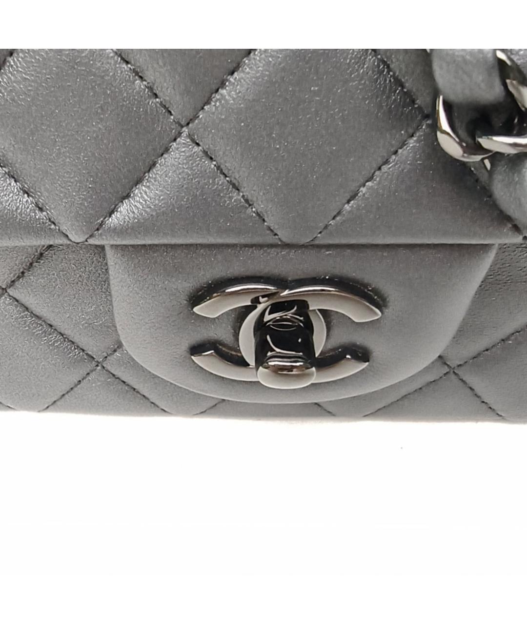 CHANEL Черная кожаная сумка через плечо, фото 7