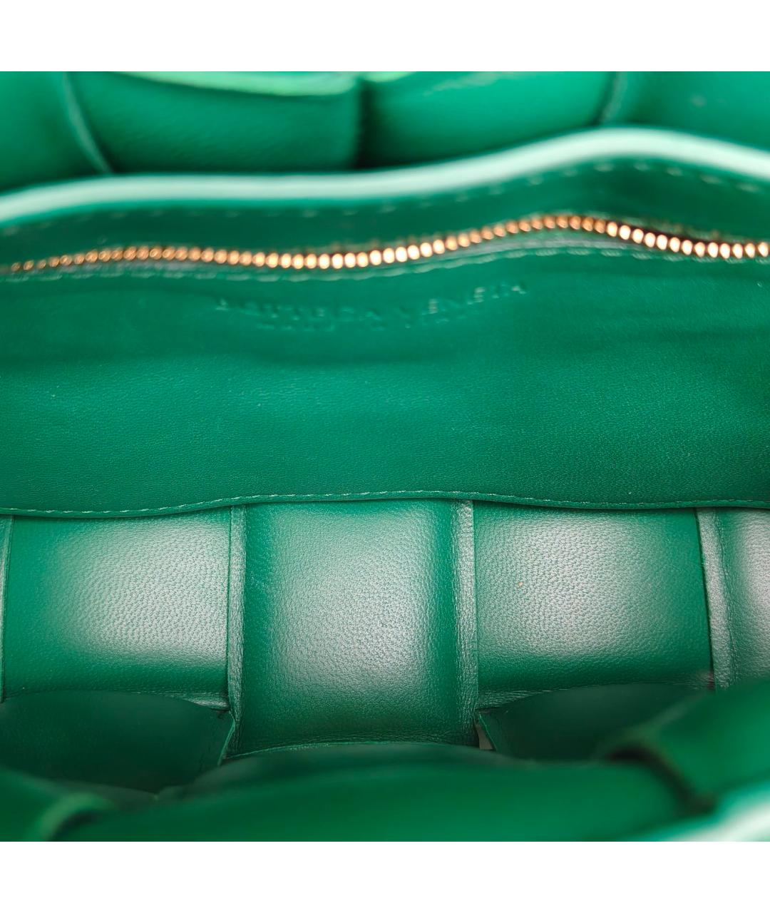 BOTTEGA VENETA Зеленая кожаная сумка через плечо, фото 7