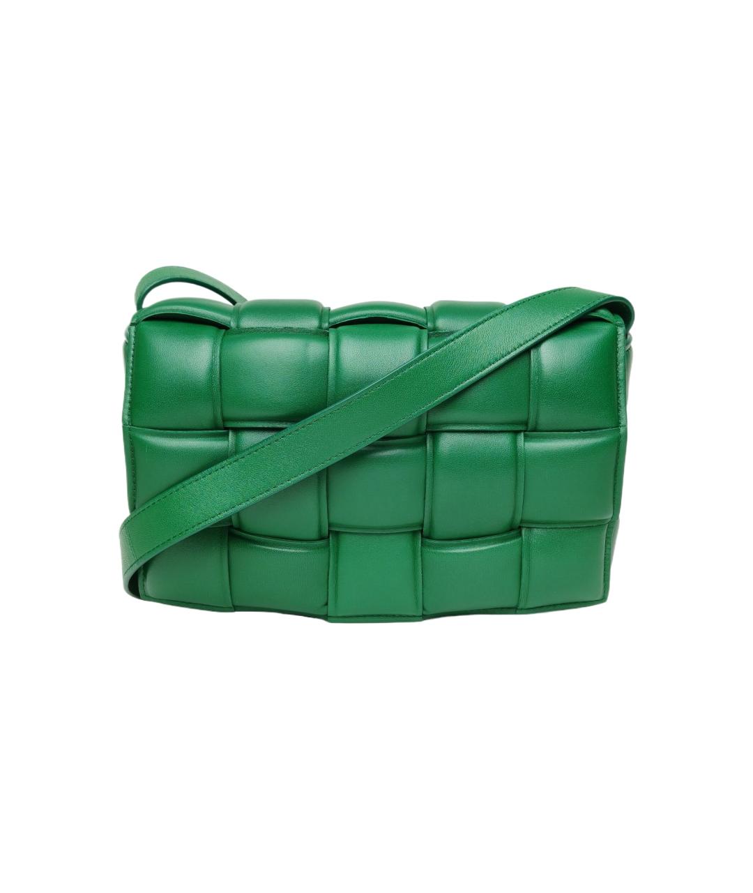 BOTTEGA VENETA Зеленая кожаная сумка через плечо, фото 10