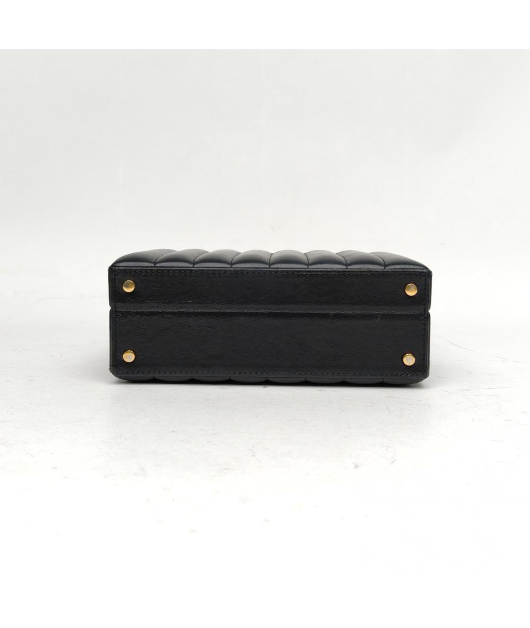 SAINT LAURENT Черная кожаная сумка через плечо, фото 6