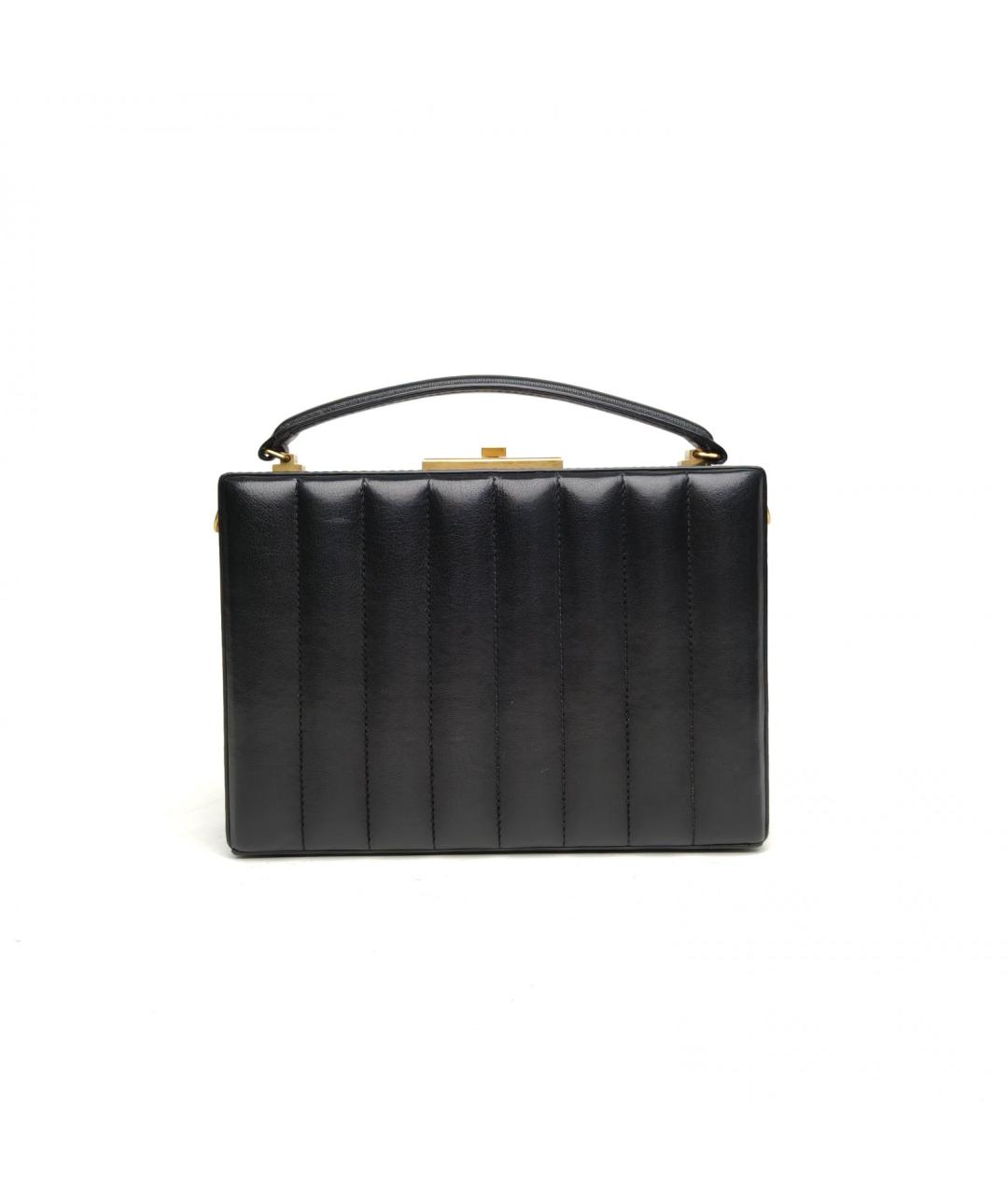 SAINT LAURENT Черная кожаная сумка через плечо, фото 4