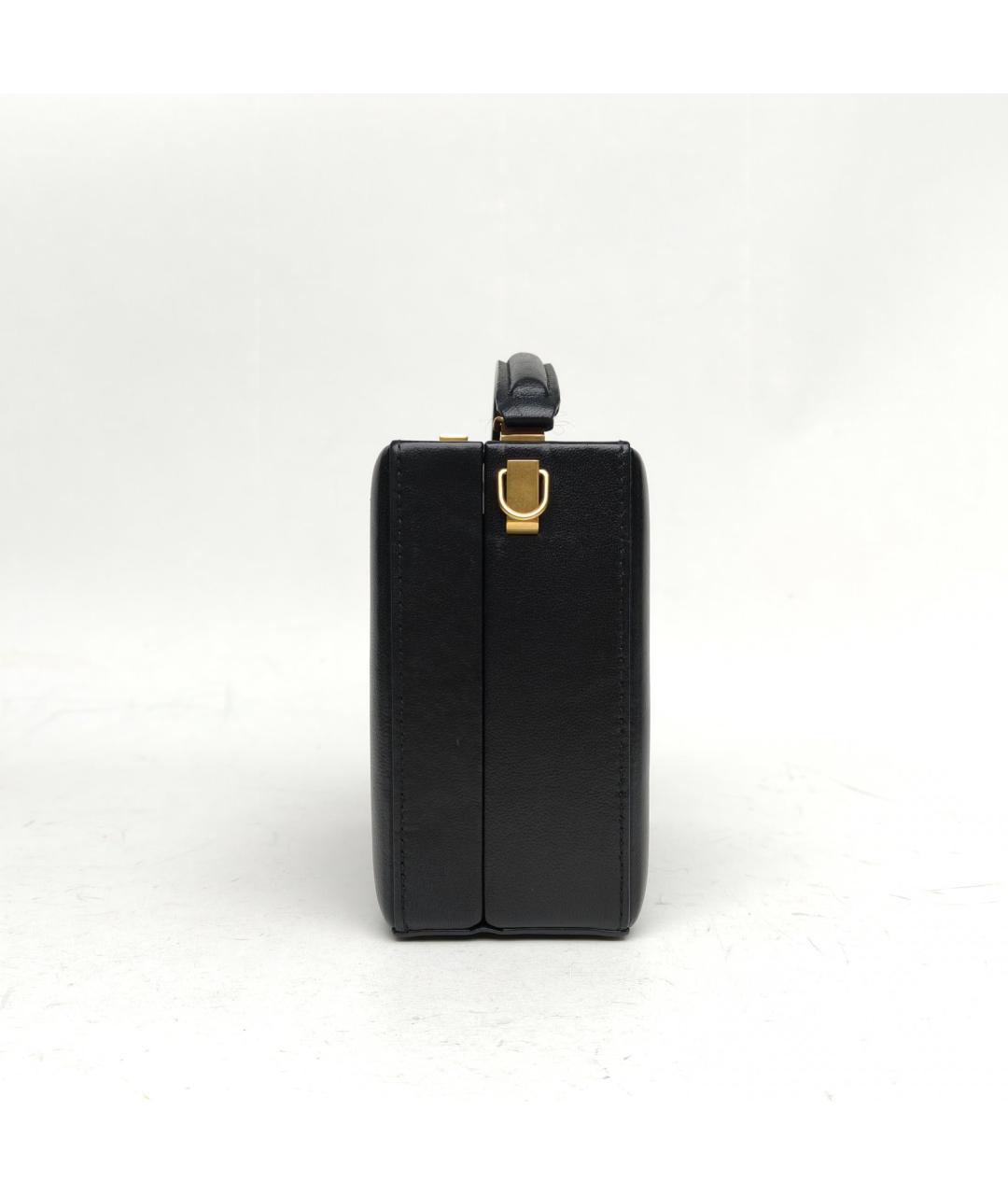 SAINT LAURENT Черная кожаная сумка через плечо, фото 3