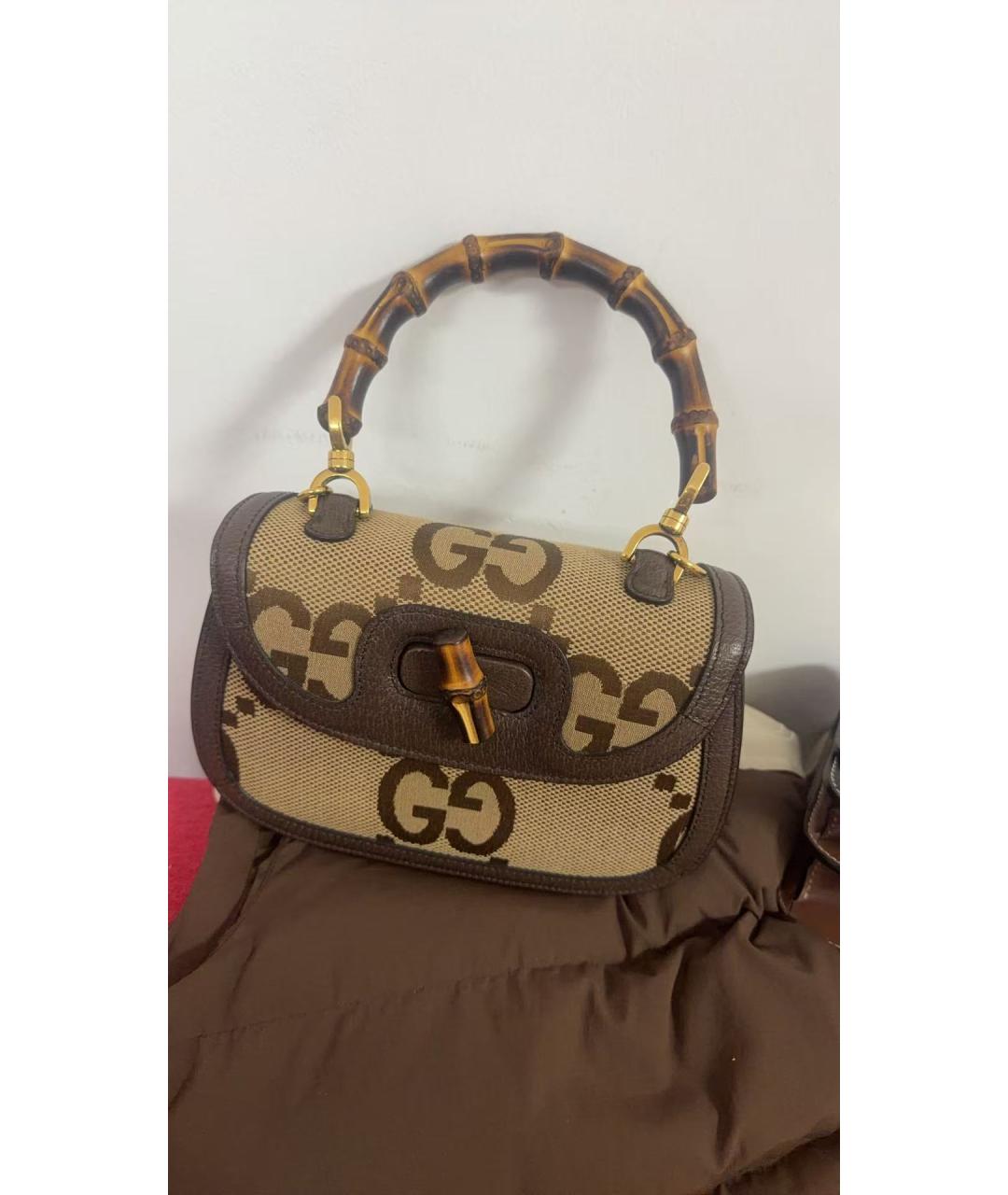 GUCCI Коричневая сумка через плечо, фото 9