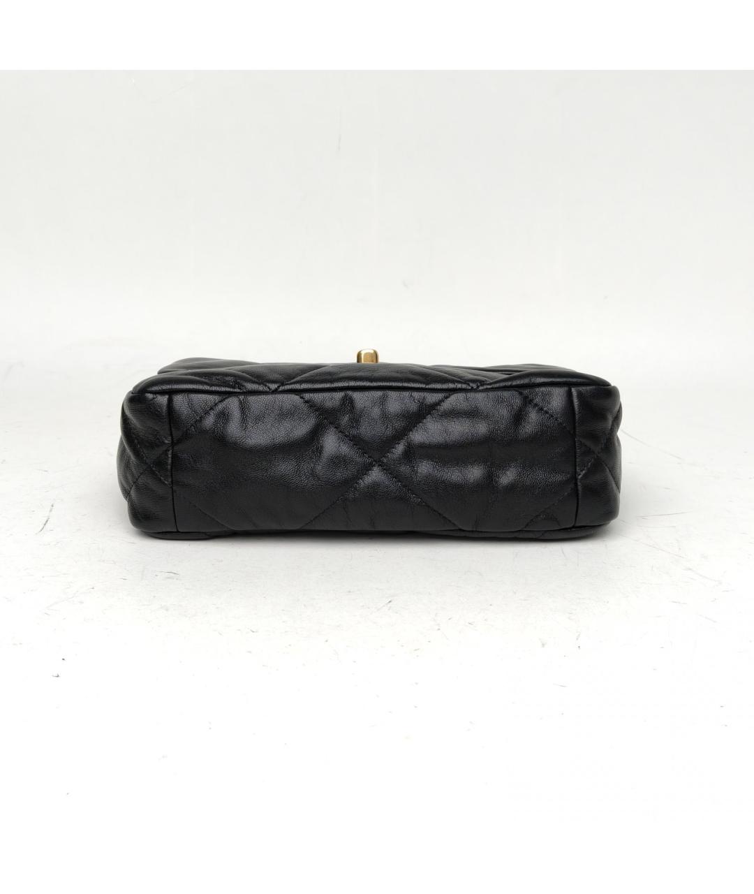 CHANEL Черная кожаная сумка через плечо, фото 6