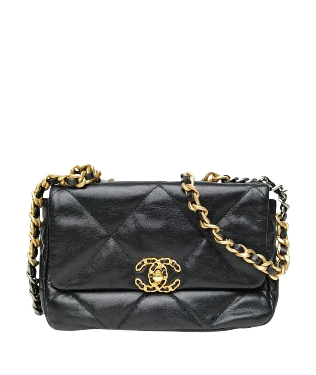 CHANEL Черная кожаная сумка через плечо, фото 1