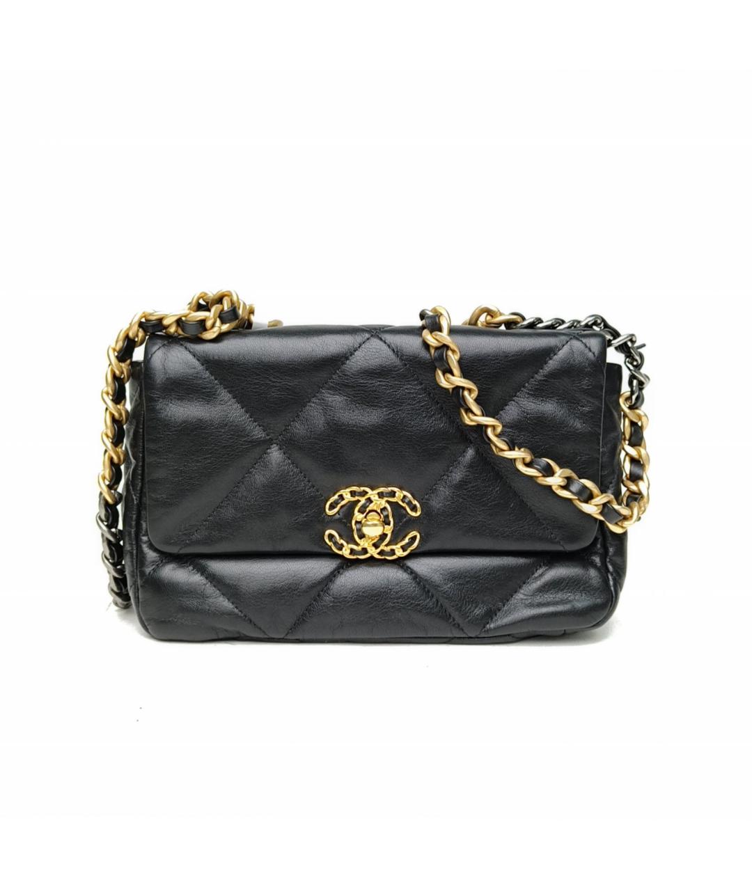 CHANEL Черная кожаная сумка через плечо, фото 2