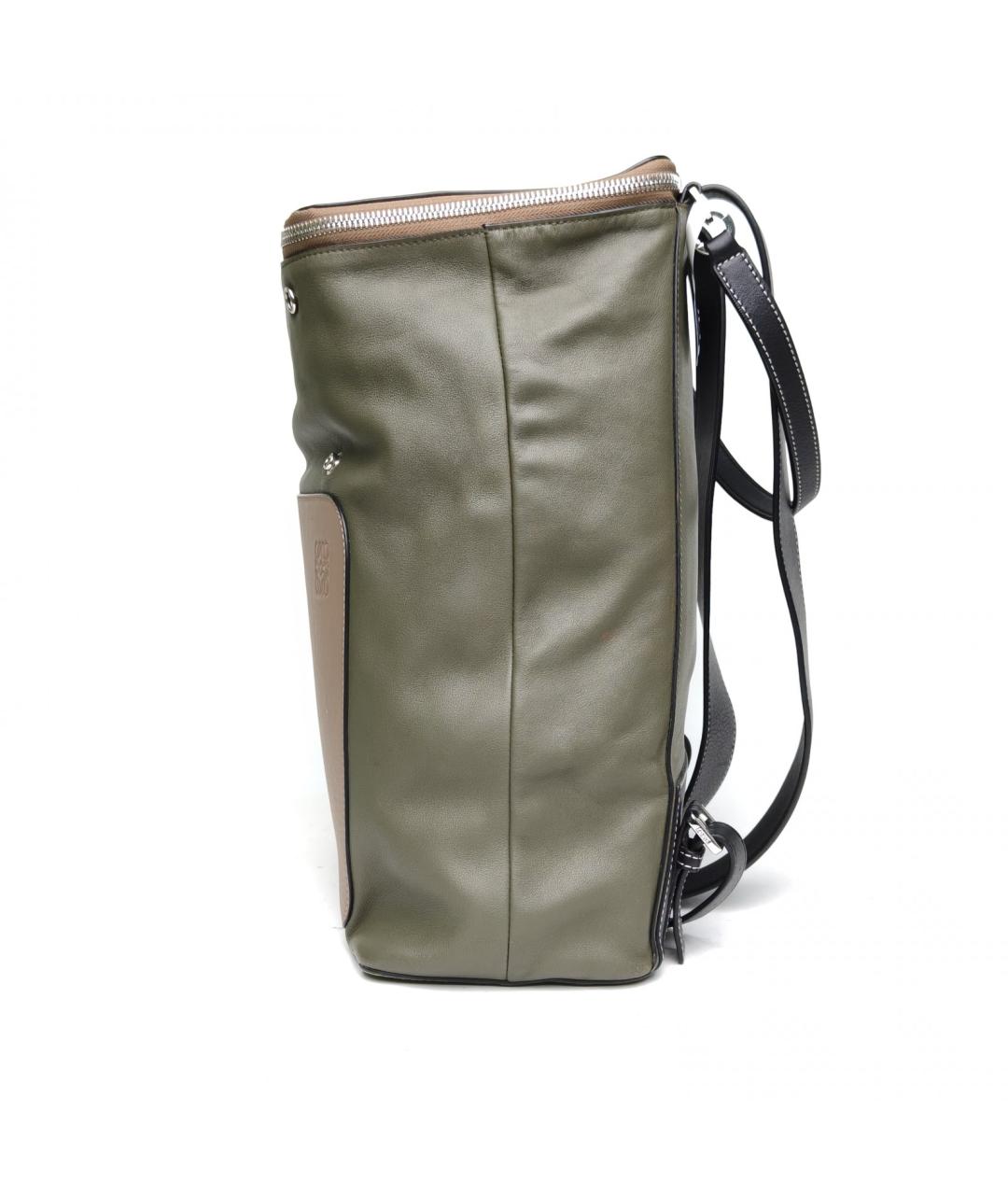 LOEWE Коричневый кожаный рюкзак, фото 3