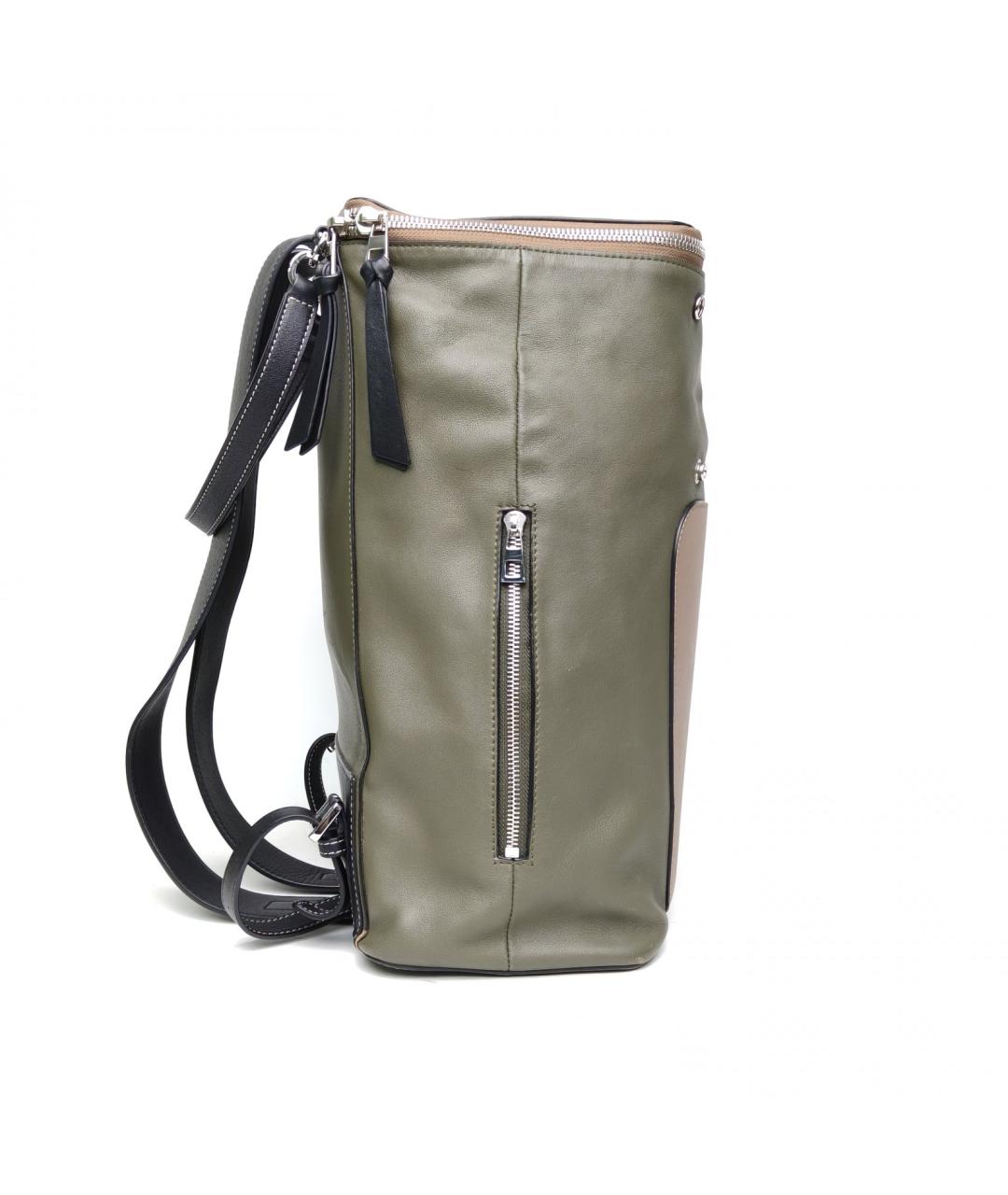 LOEWE Коричневый кожаный рюкзак, фото 5