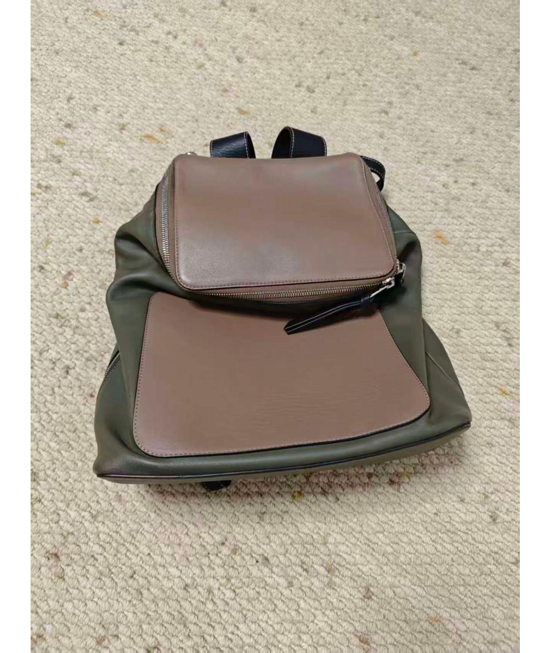 LOEWE Коричневый кожаный рюкзак, фото 7