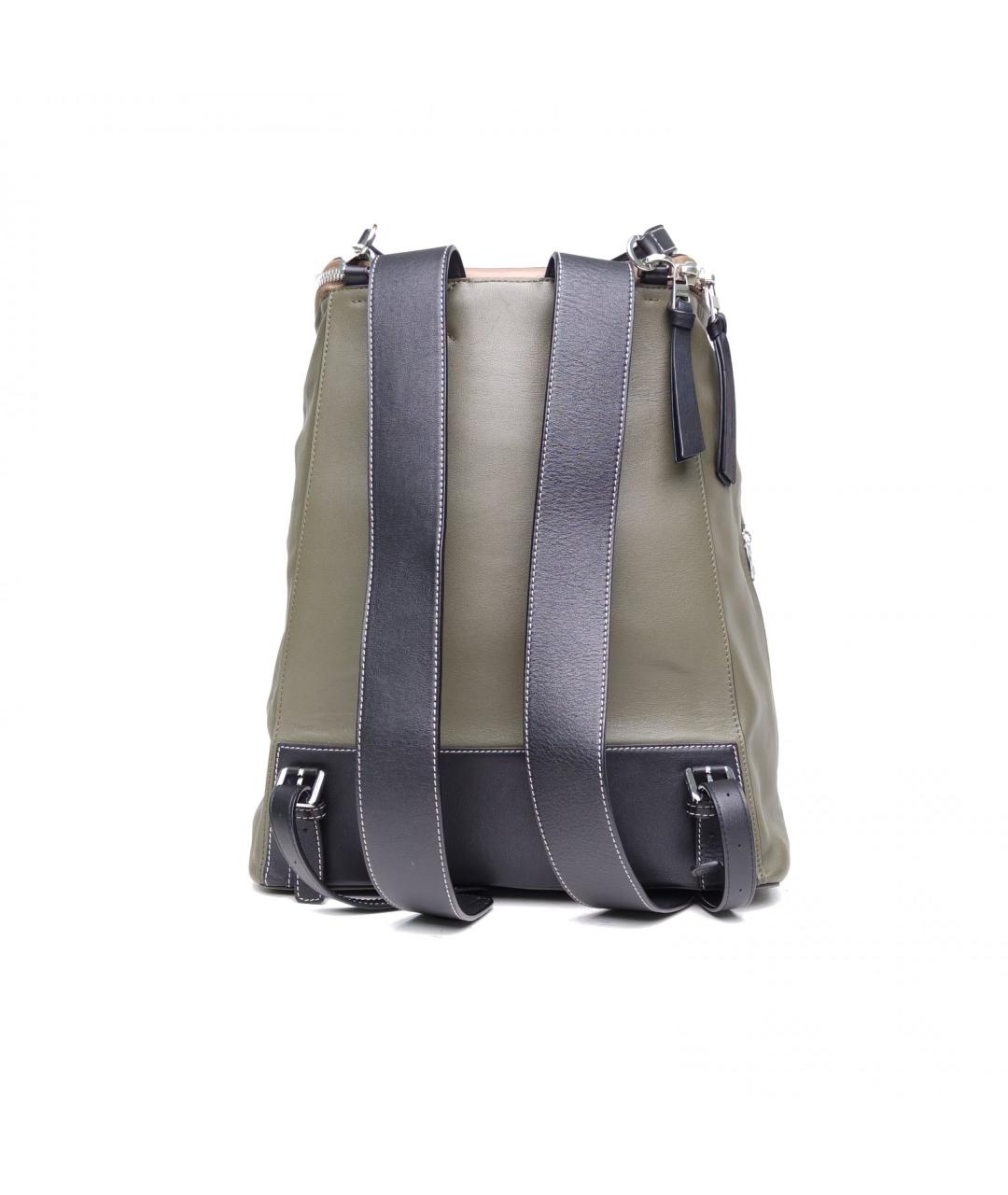 LOEWE Коричневый кожаный рюкзак, фото 4