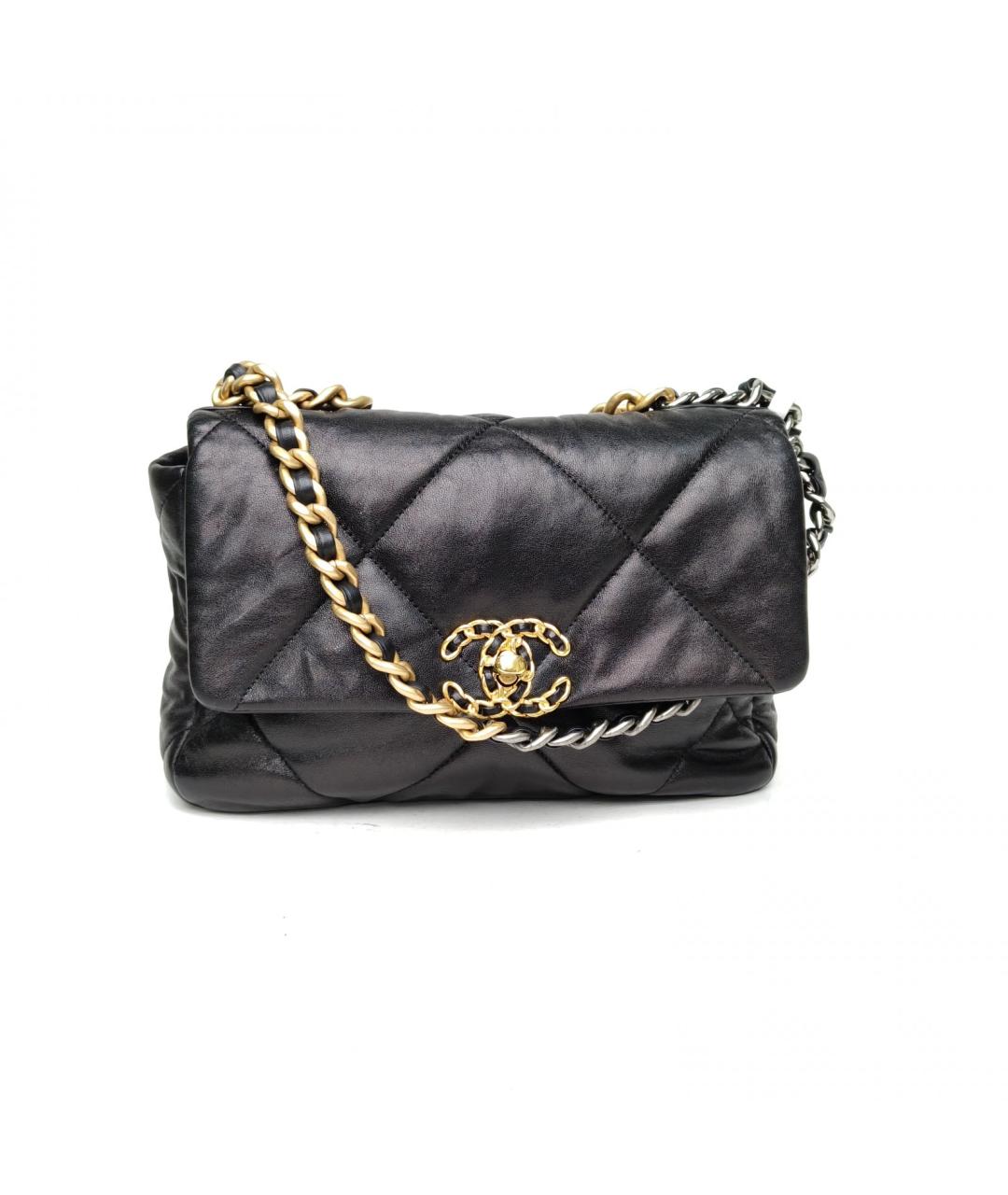 CHANEL Черная кожаная сумка через плечо, фото 2