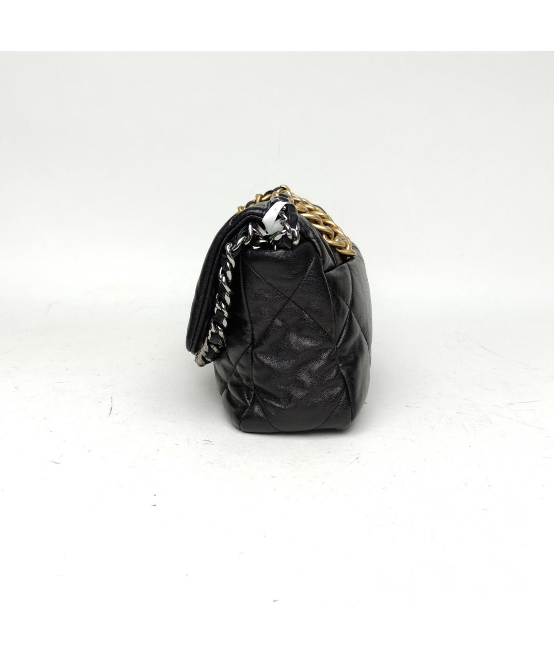 CHANEL Черная кожаная сумка через плечо, фото 5