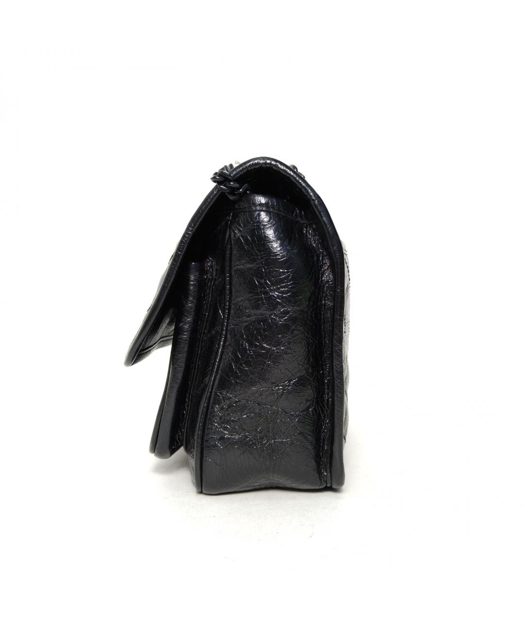 SAINT LAURENT Черная кожаная сумка через плечо, фото 3