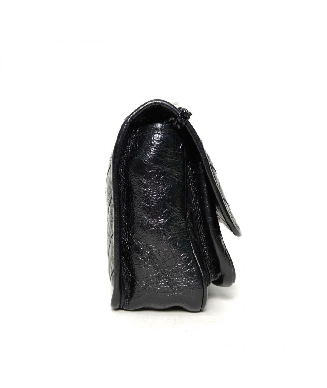 SAINT LAURENT Черная кожаная сумка через плечо, фото 5