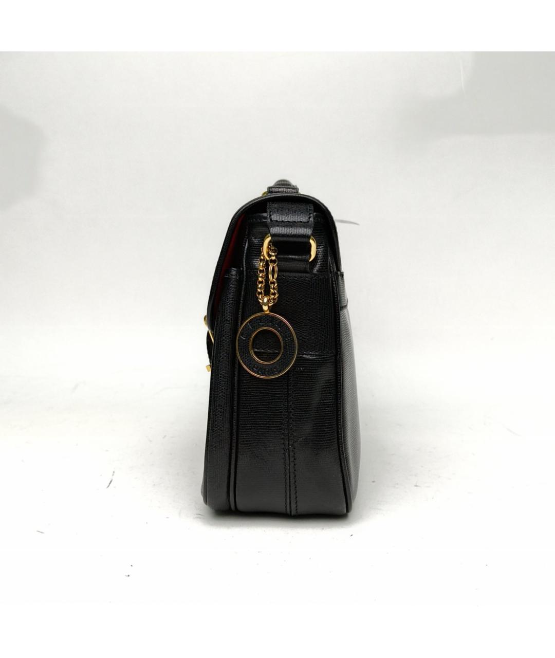 CELINE Черная кожаная сумка через плечо, фото 3