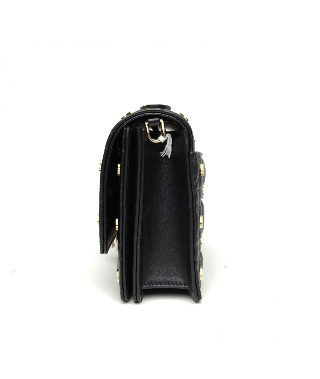 CHRISTIAN DIOR Черная кожаная сумка через плечо, фото 3