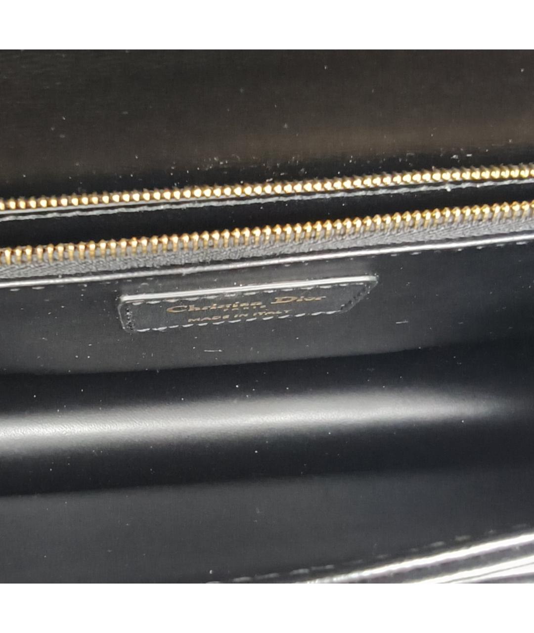 CHRISTIAN DIOR Черная кожаная сумка через плечо, фото 8