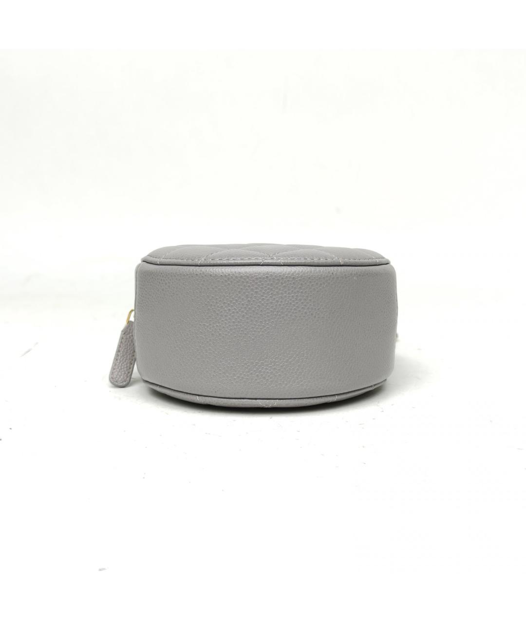 CHANEL Серая кожаная сумка через плечо, фото 6