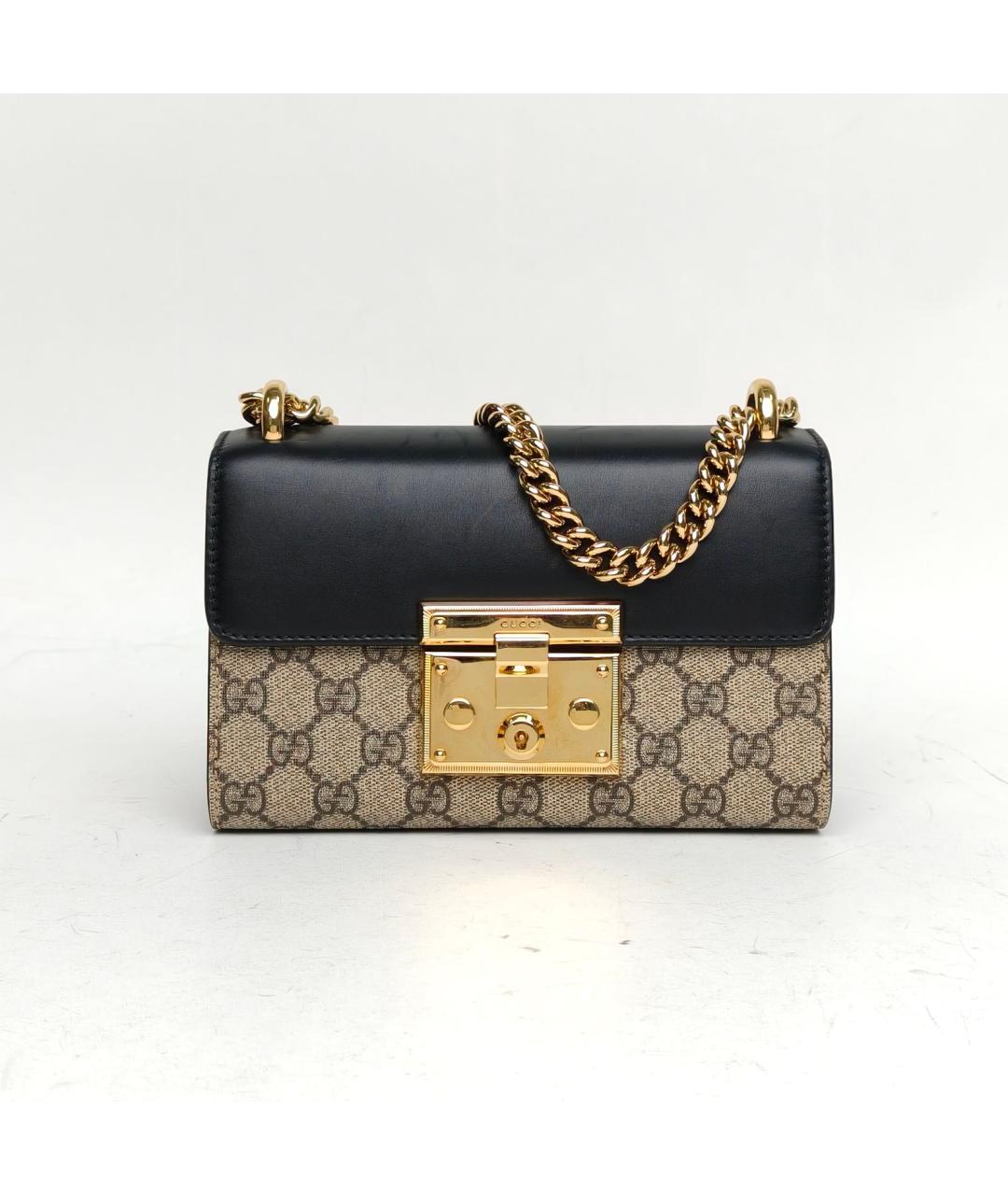 GUCCI Черная кожаная сумка через плечо, фото 2