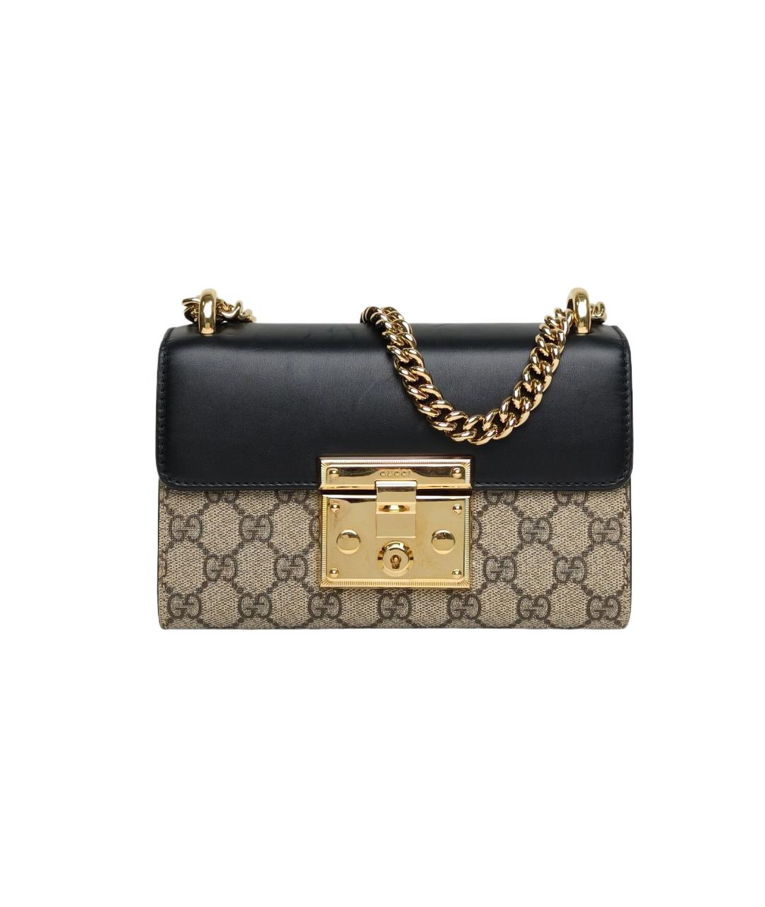 GUCCI Черная кожаная сумка через плечо, фото 10