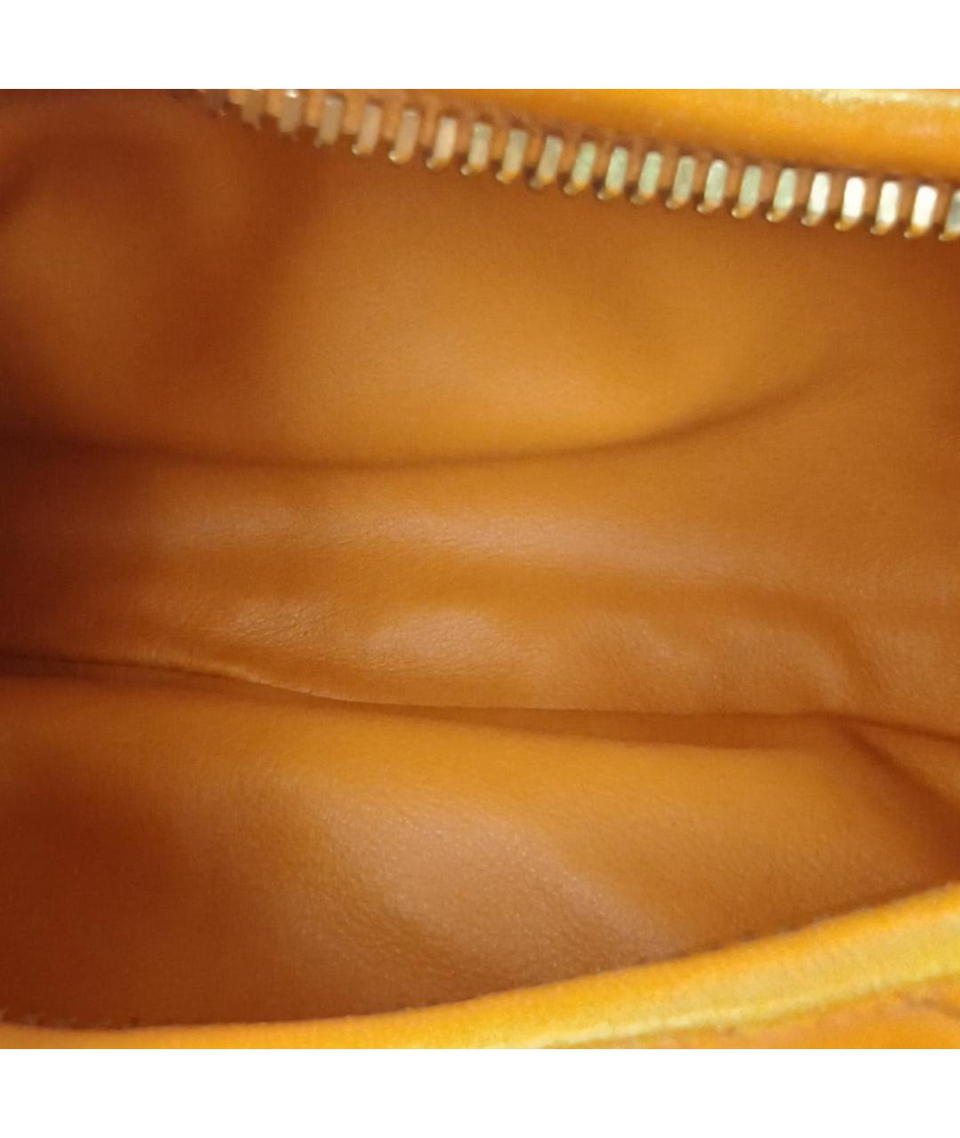BOTTEGA VENETA Оранжевая кожаная сумка через плечо, фото 6