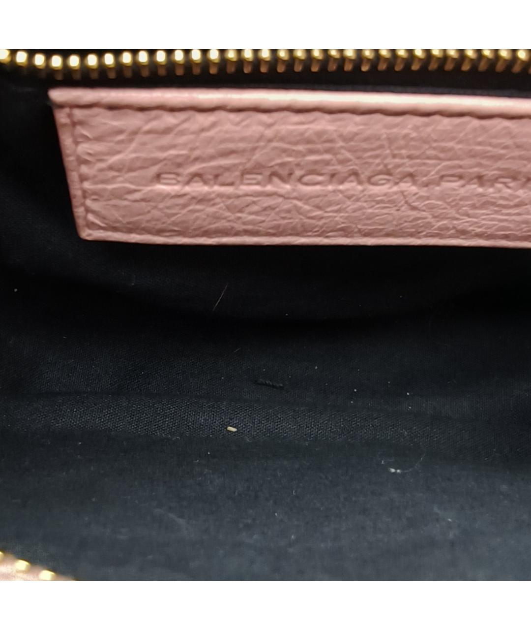BALENCIAGA Розовая кожаная сумка через плечо, фото 6