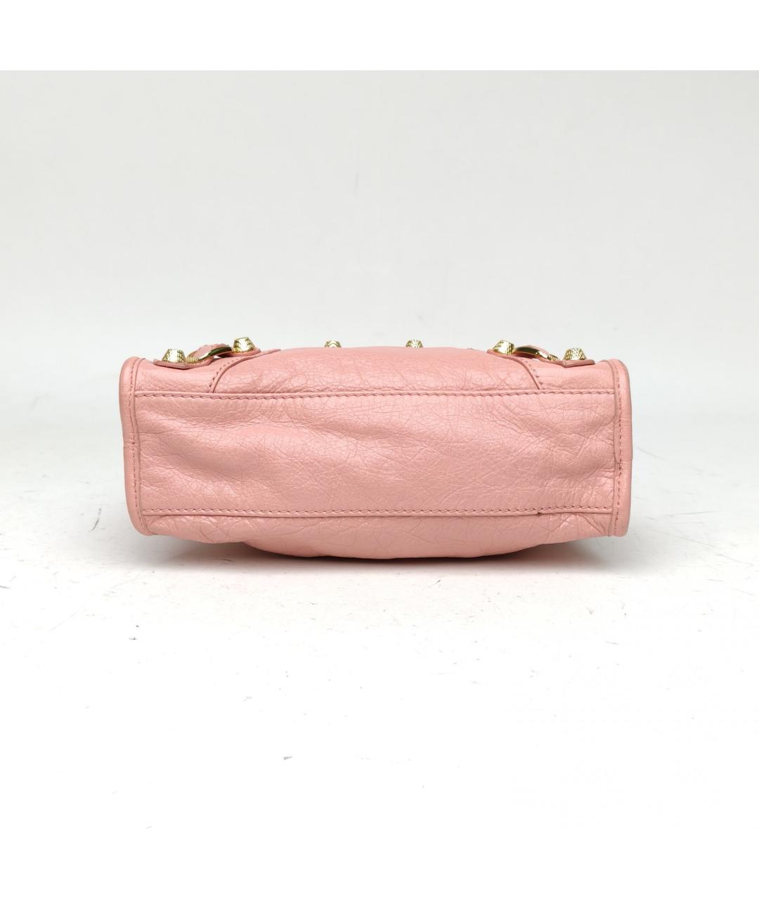 BALENCIAGA Розовая кожаная сумка через плечо, фото 5
