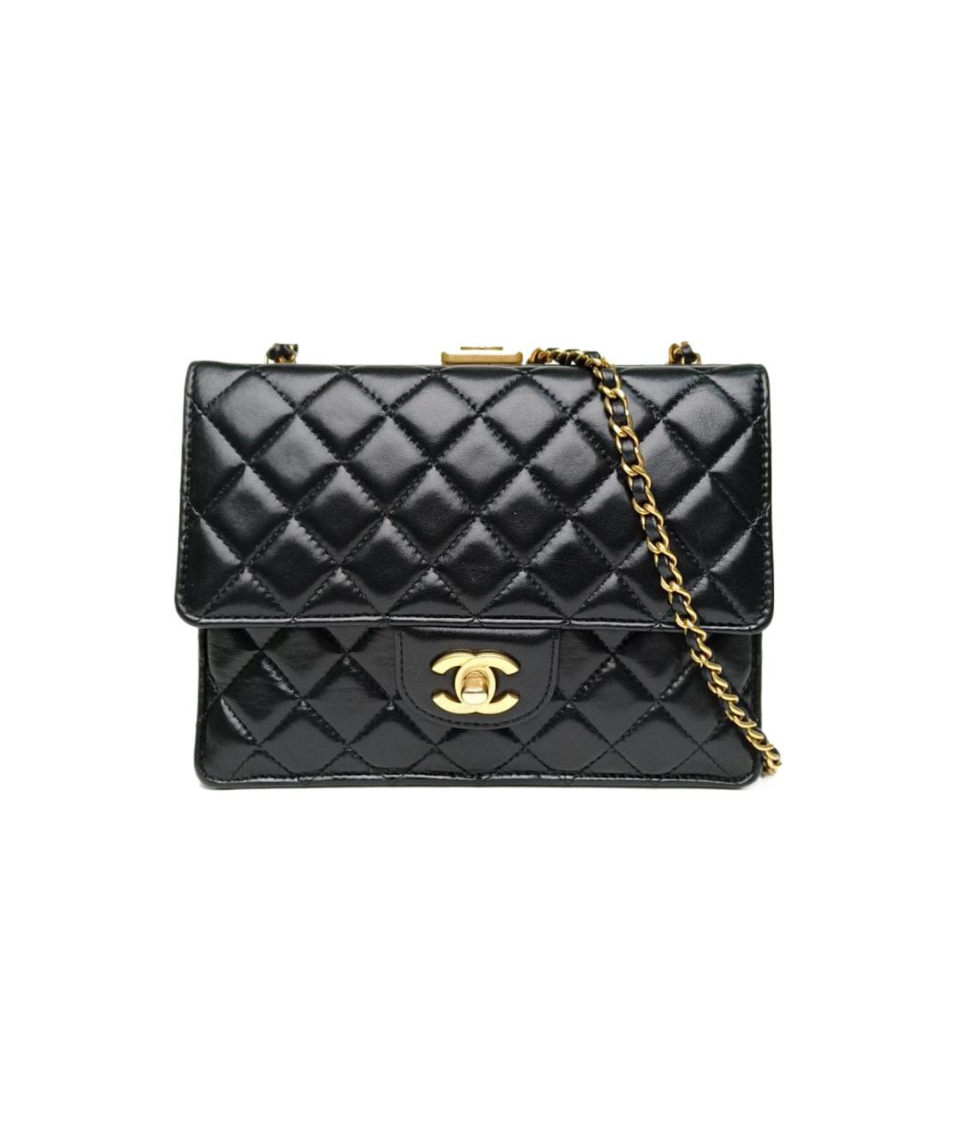 CHANEL Черная сумка через плечо, фото 10