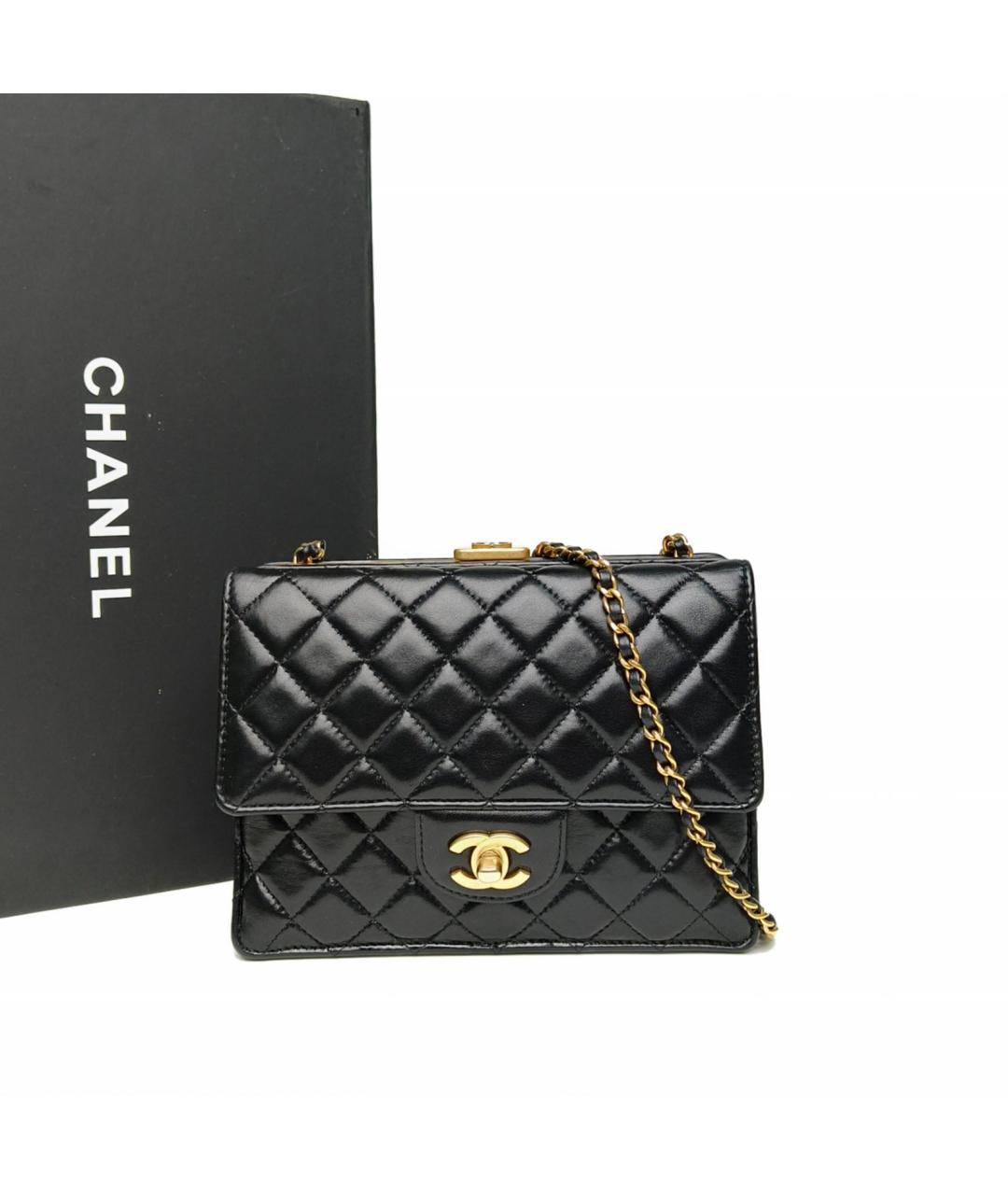 CHANEL Черная сумка через плечо, фото 9