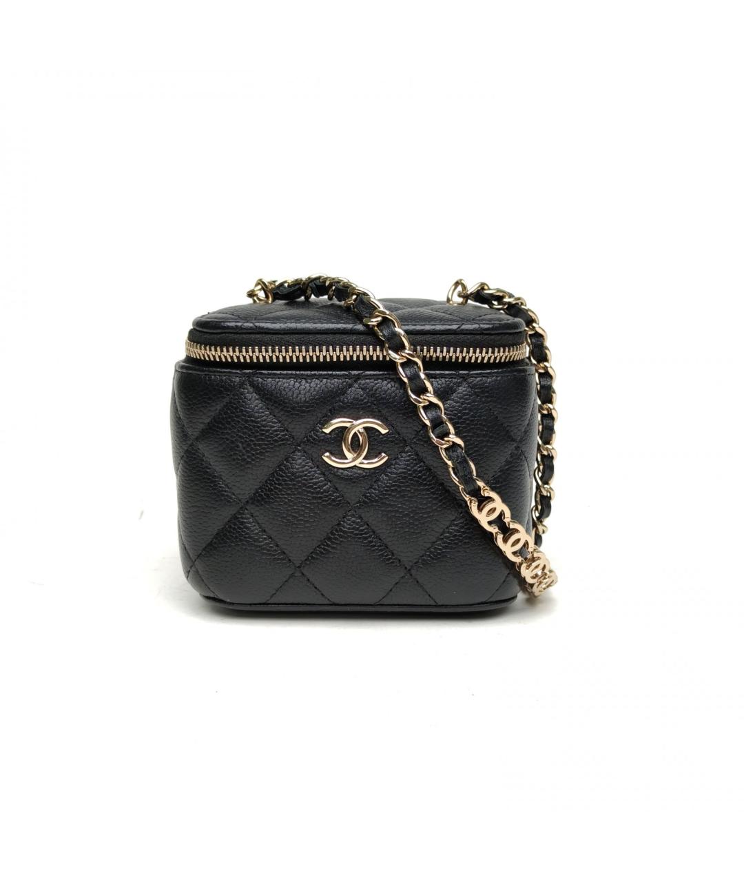 CHANEL Черная кожаная сумка через плечо, фото 2