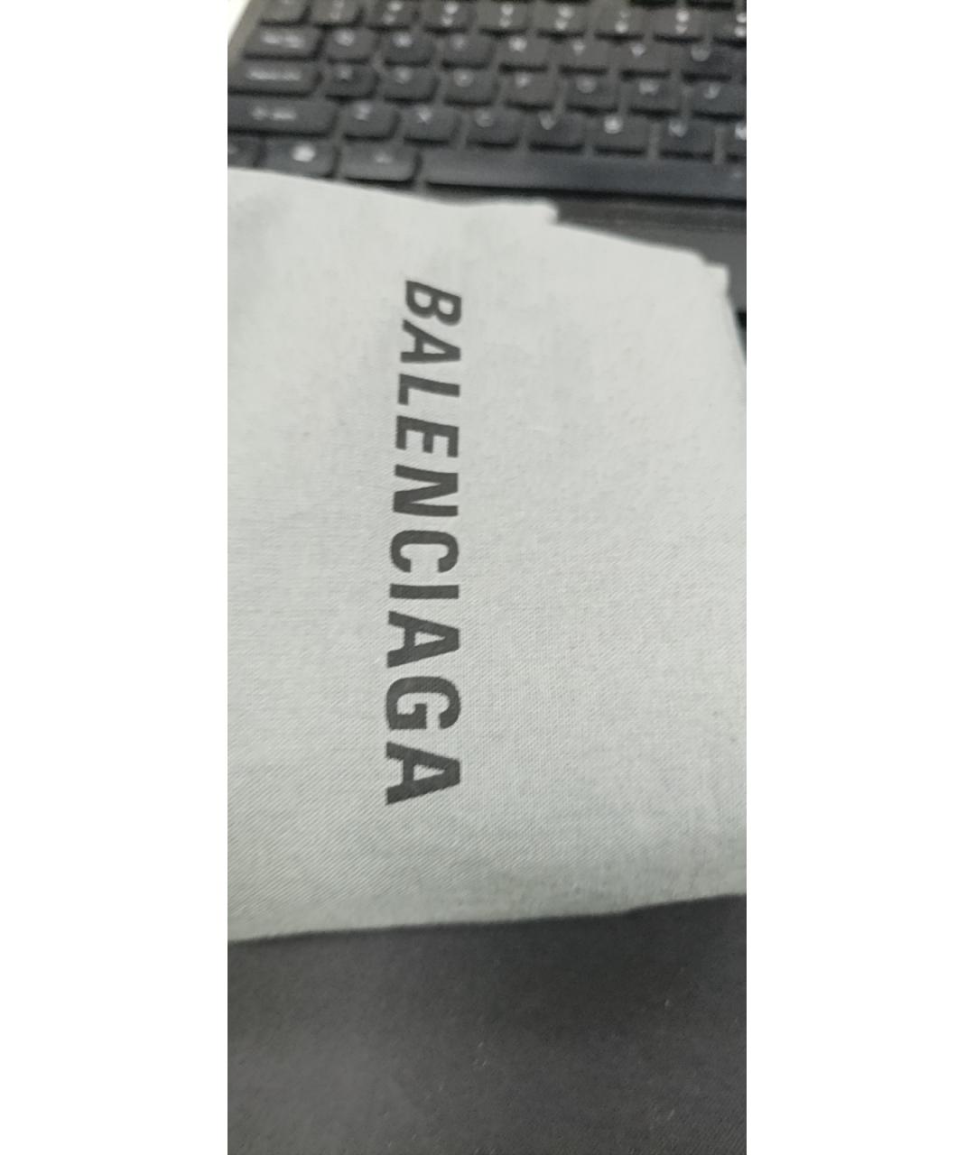 BALENCIAGA Белая кожаная сумка через плечо, фото 9