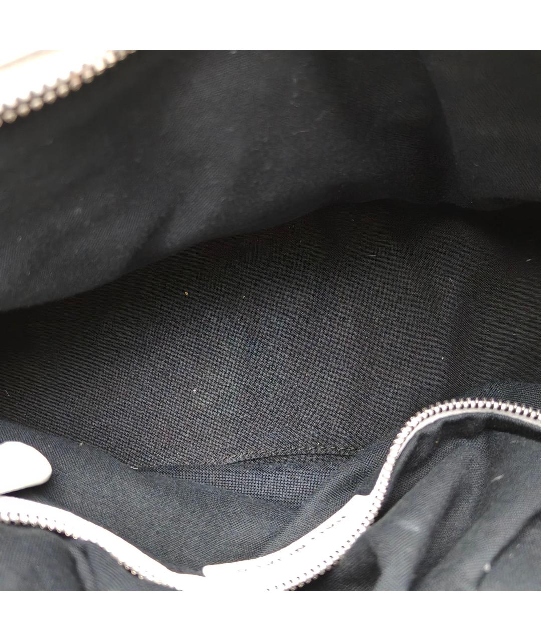 BALENCIAGA Белая кожаная сумка через плечо, фото 7