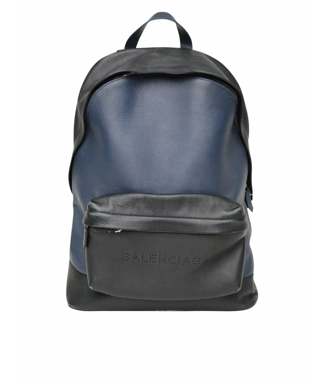 BALENCIAGA Черный кожаный рюкзак, фото 1