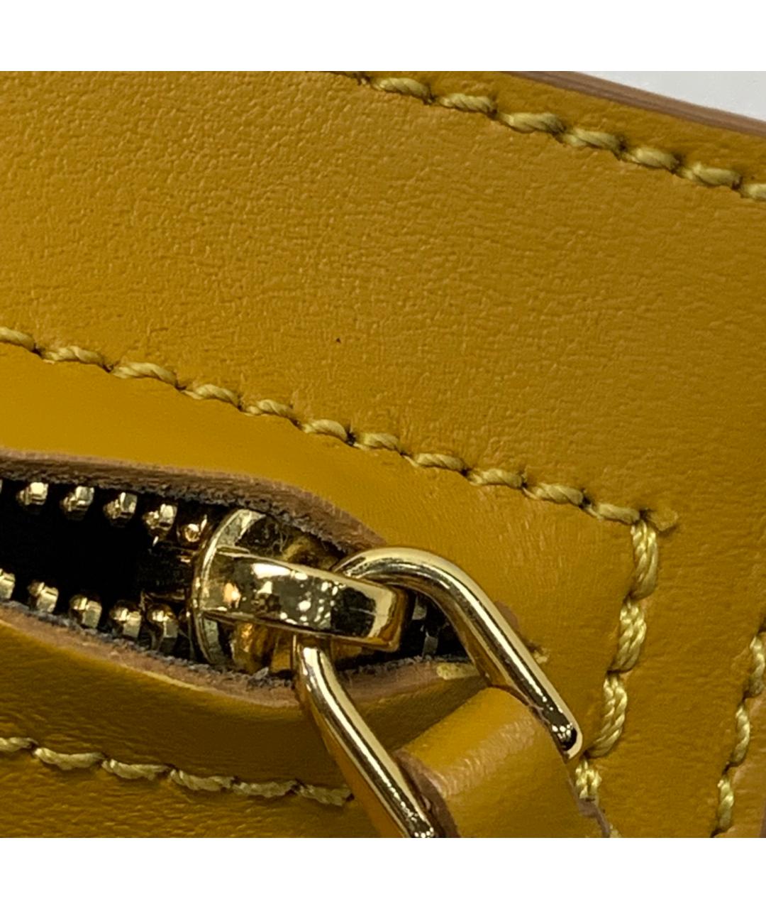 MARNI Желтая кожаная сумка через плечо, фото 9
