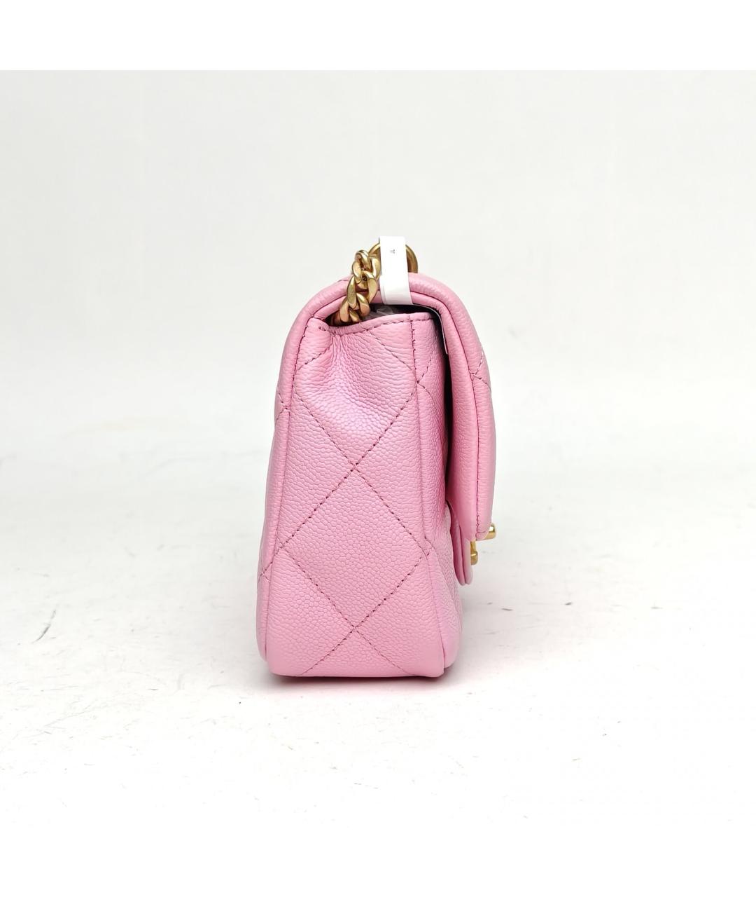 CHANEL Розовая кожаная сумка через плечо, фото 5