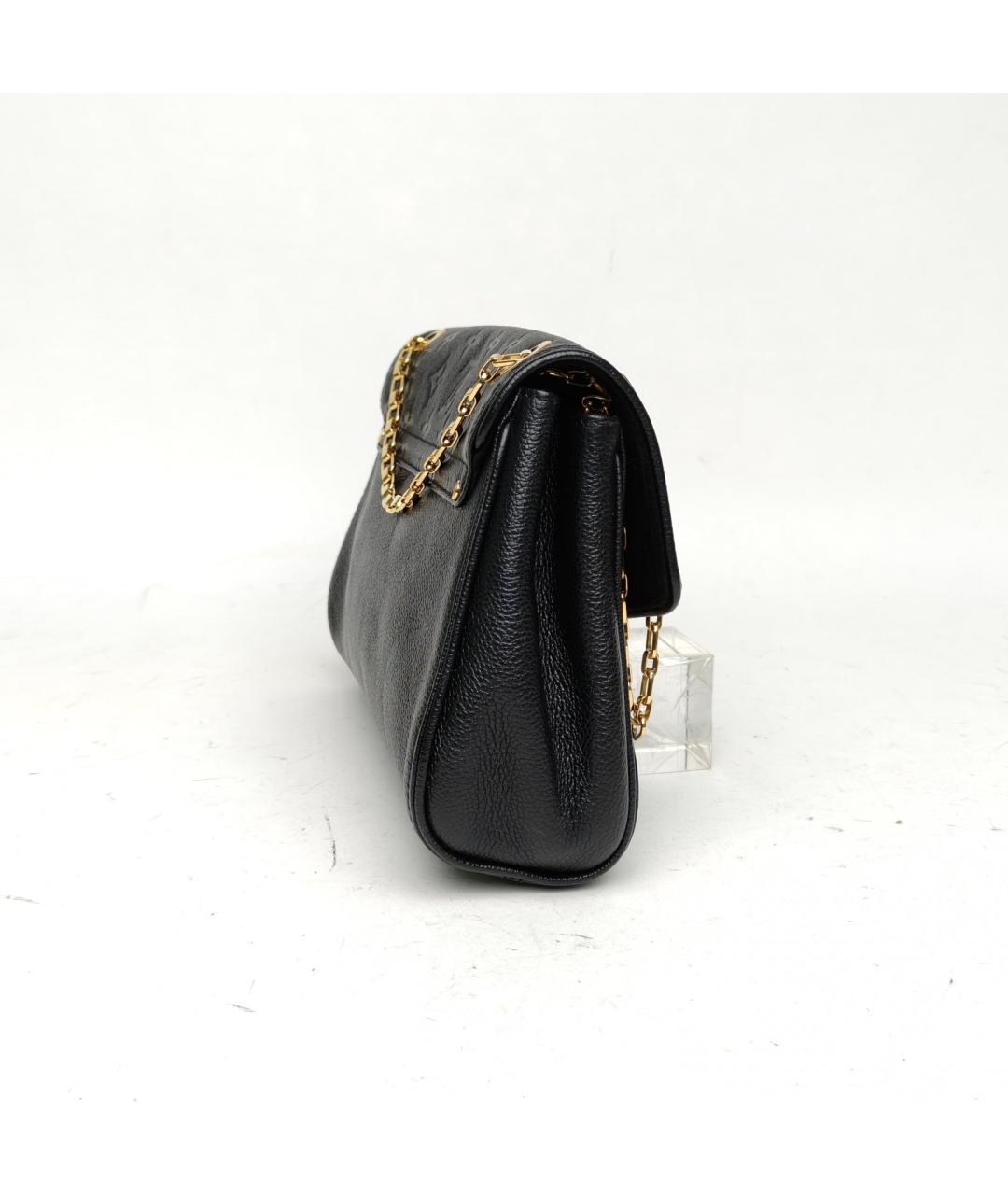 LOUIS VUITTON Черная кожаная сумка через плечо, фото 5