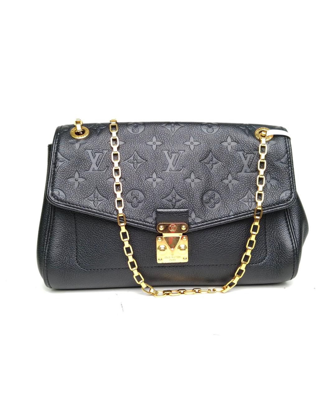 LOUIS VUITTON Черная кожаная сумка через плечо, фото 2