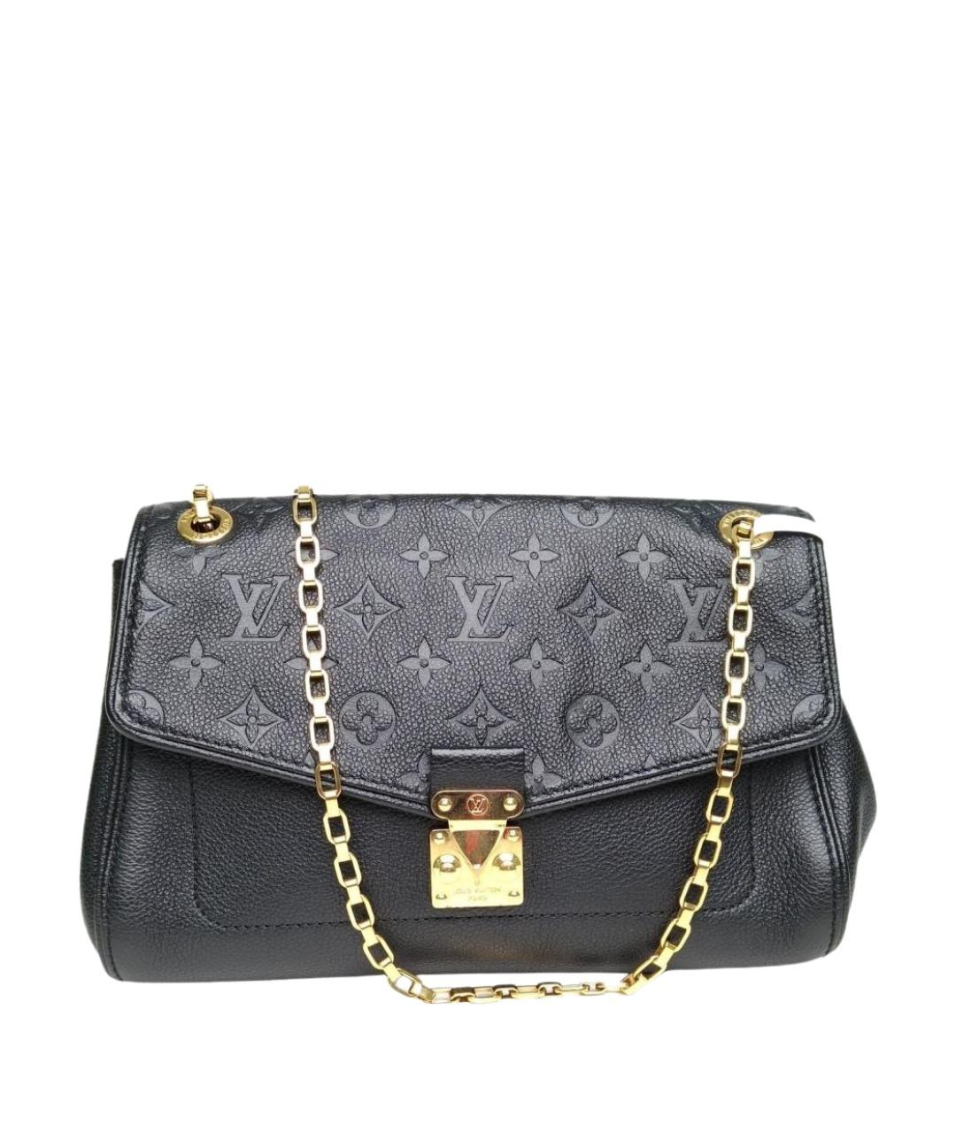 LOUIS VUITTON Черная кожаная сумка через плечо, фото 1