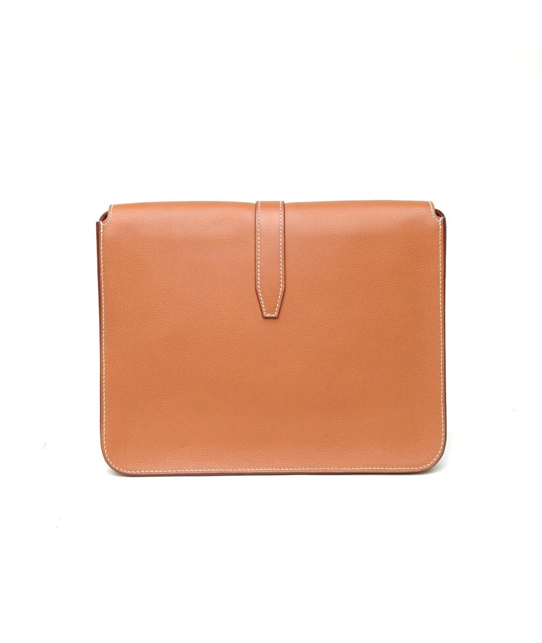 HERMES Коричневая кожаная сумка через плечо, фото 4